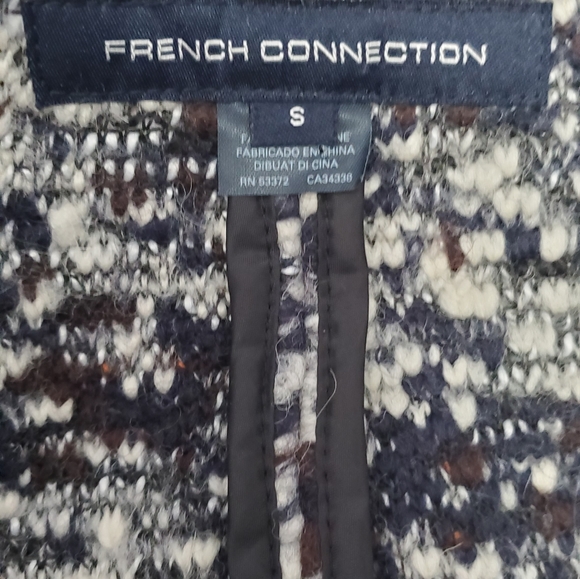 French Connection Wool Blend open front coat - Picture 4 of 8
